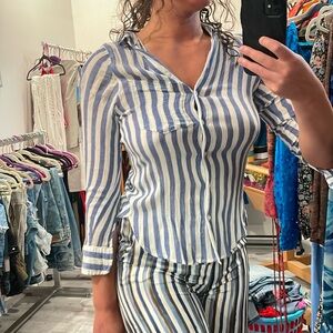 H&M Striped Blouse